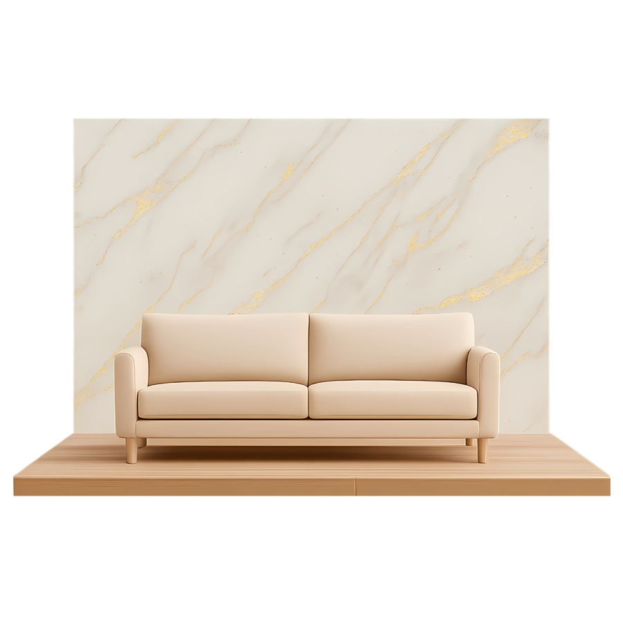Marble Wall Panel wall panel finish shown on a full feature wall