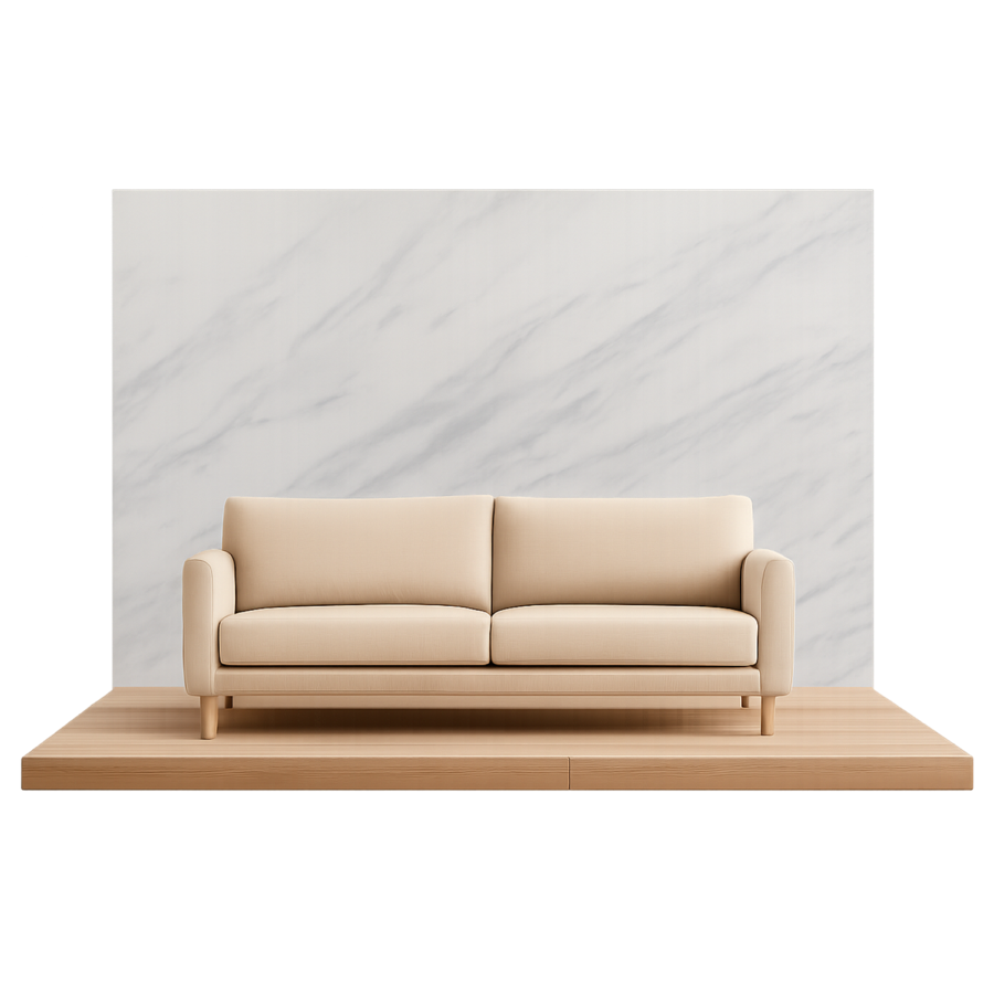 Silver marble wall panel finish with grey veining on white